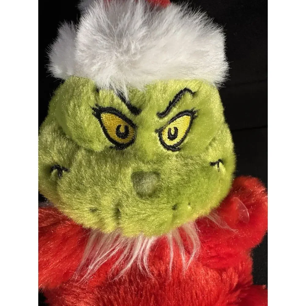 Aurora World Plush -Dr. Seuss Palm Pals Grinch Santa 5” and mini 8” pillow (K)